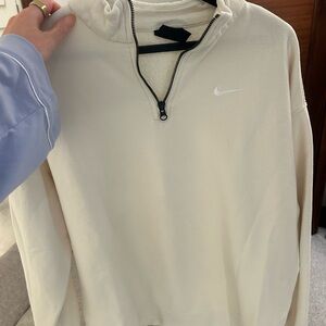 Nike Off-White Half-Zip Sweatshirt